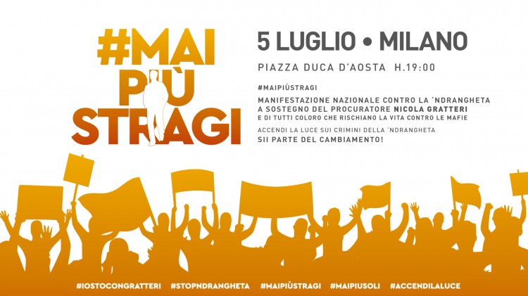 Aderiamo convintamente alla manifestazione contro le mafie essendo stati partner del Consorzio Goel e avendo conosciuto da vicino la realtà calabrese. Crediamo che si debbano intensificare i rapporti fra la società civile del Nord e quella de Sud. Unisciti a noi Martedì 5 Luglio, in Piazza Duca D’Aosta a Milano, davanti alla stazione centrale, a partire dalle ore 19. Per la prima manifestazione nazionale contro la Ndrangheta: manifesteremo a sostegno del procuratore Nicola Gratteri e di tutti i cittadini che rischiano la vita contro le mafie. #iostocongratteri #stopndrangheta #maipiùstragi #maipiùsoli #accendilaluce.