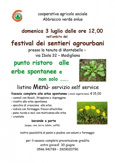 Tutti al Festival dei Sentieri Agrourbani il 2 e il 3 luglio!