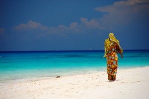 Nella spiaggia bianca di Nungwi a Zanzibar